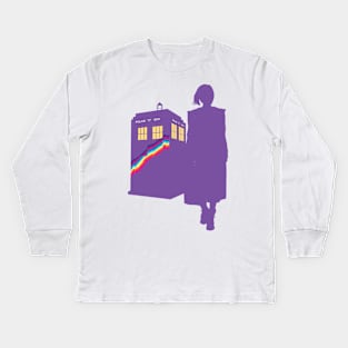 13TH DOCTOR RAINBOW Kids Long Sleeve T-Shirt